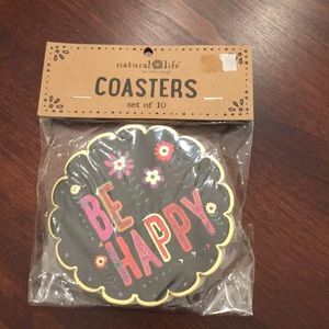 Natural life be happy coasters